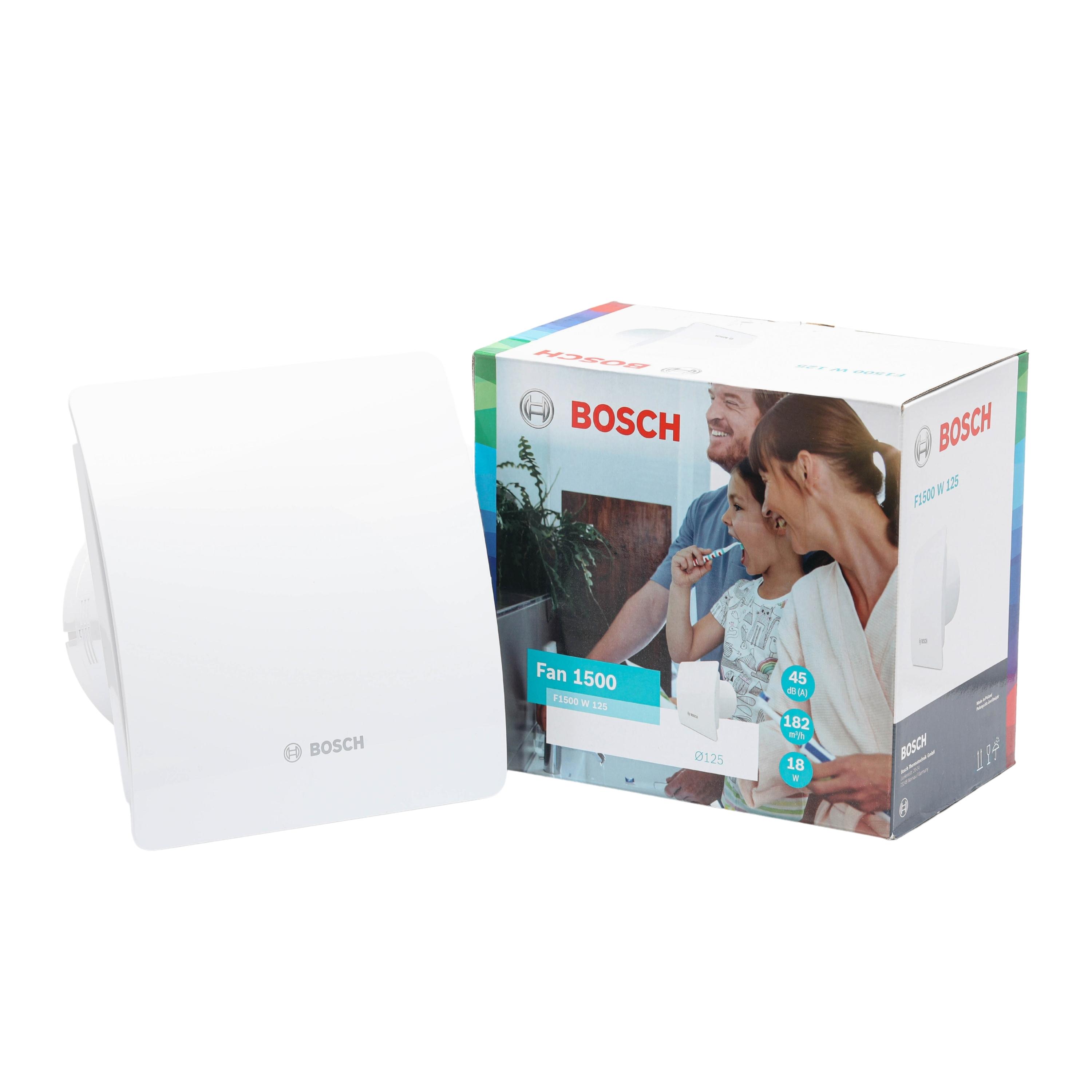 BOSCH F1500 W 125 Sessiz Plastik Banyo Aspiratörü-Fanı 175 m3h