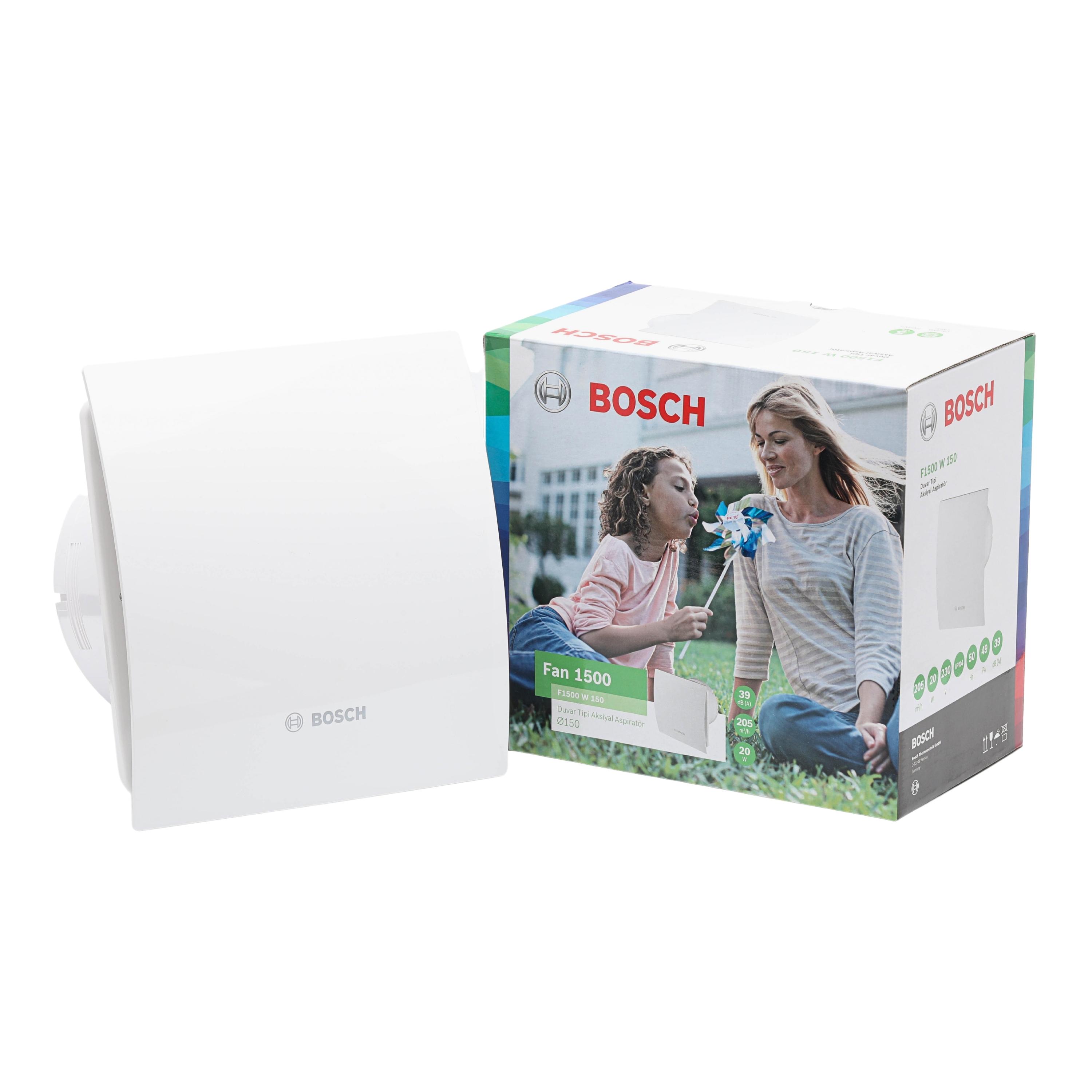 BOSCH F1500 W 150 Sessiz Plastik Banyo Aspiratörü-Fanı 205 m3h