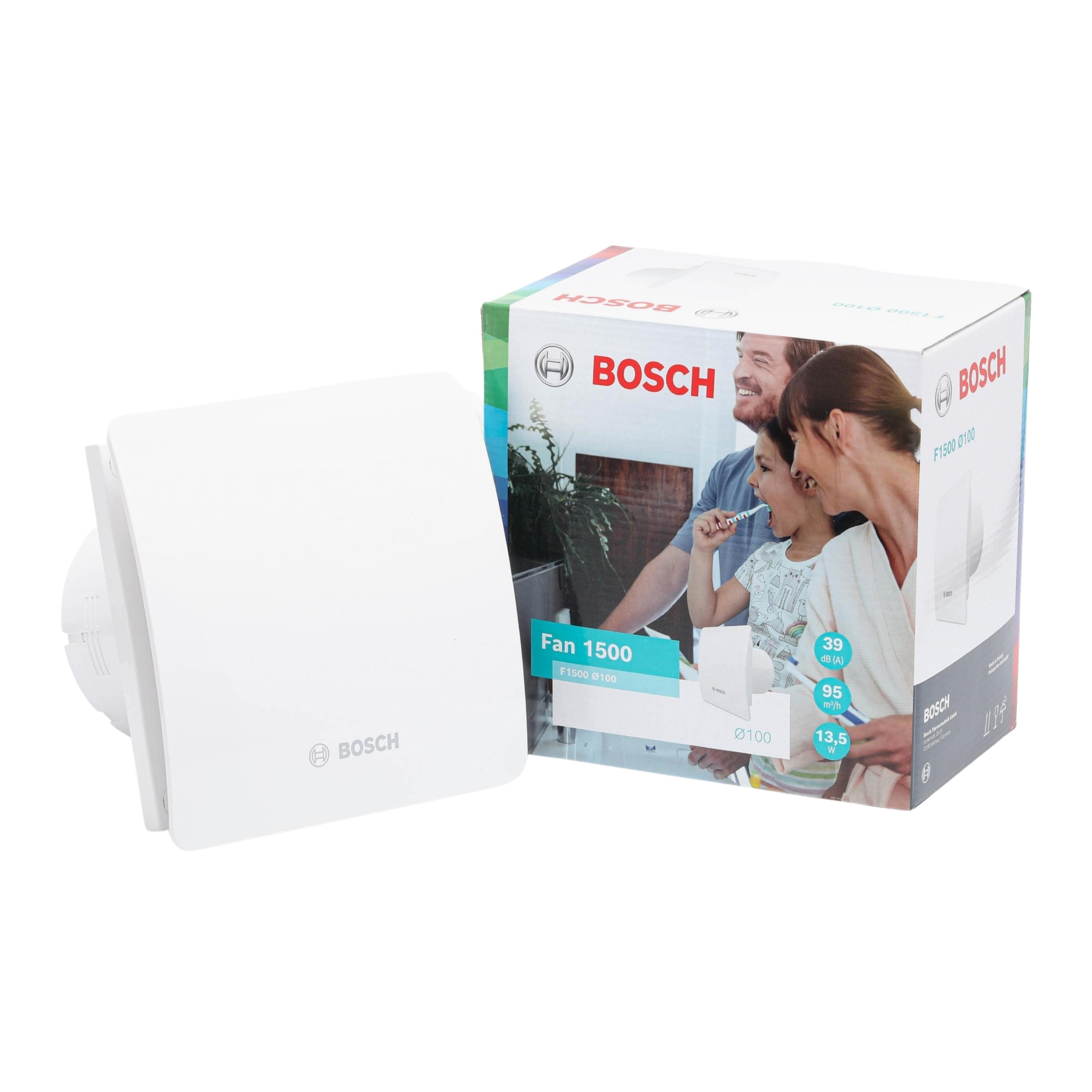 BOSCH F1500 DH W100 Nem Sensörlü ve Zaman Ayarlı Banyo Fanı Aspiratörü 95 m3h