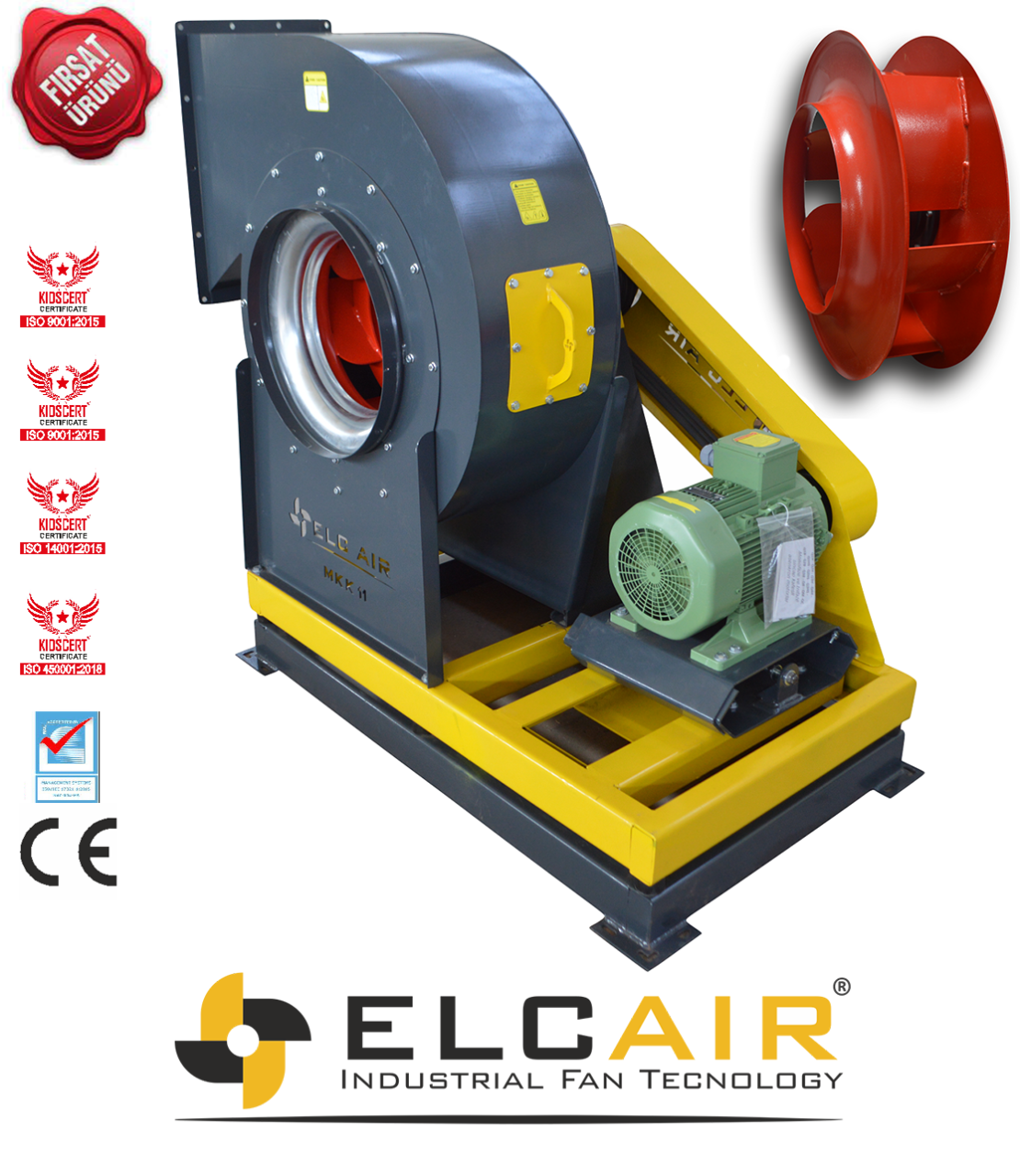 ELC AIR RKK 9 RADYAL KAYIŞ KASNAKLI FAN